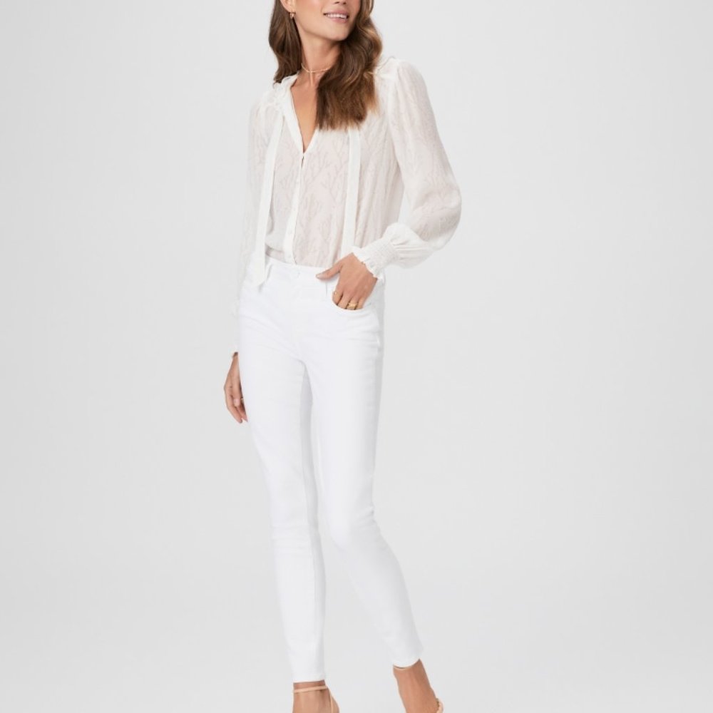 Paige Verdugo Skinny Jean, white, 24